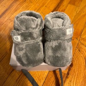Gray Ugg Baby Booties